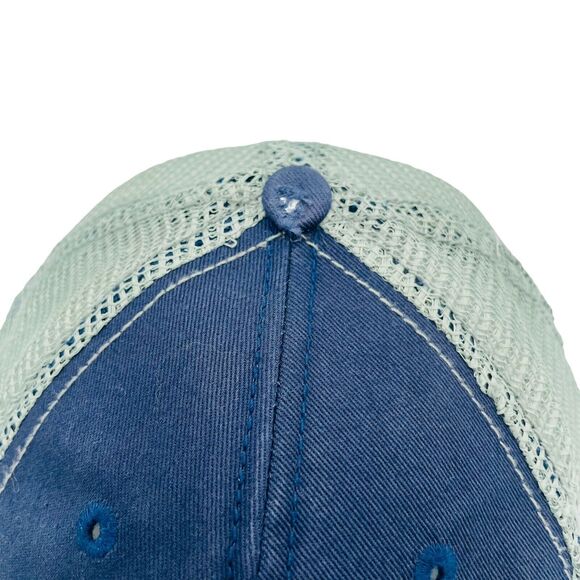 Jason Aldean Night Train Blue Distressed Mesh Snapback Trucker Hat - Picture 5 of 6